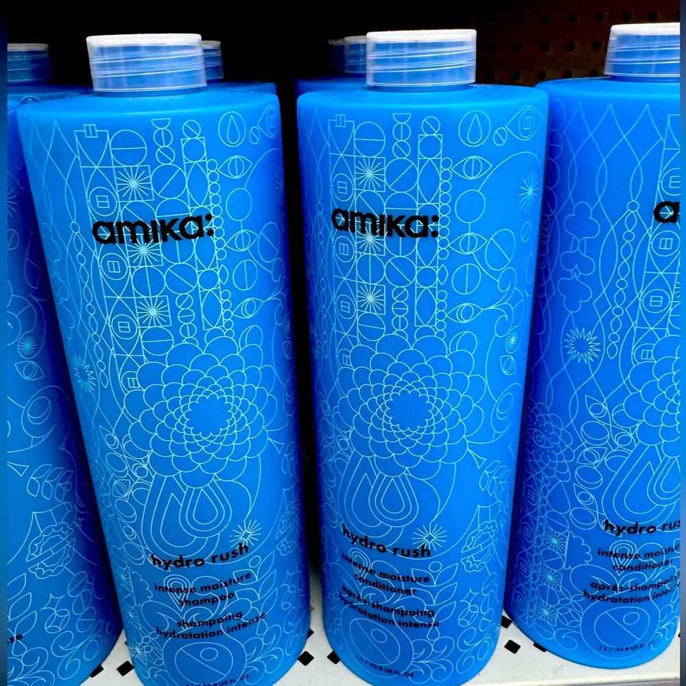 Intense Moisture Shampoo & Conditioner-  Amika Hydro Rush 2 -1Liter